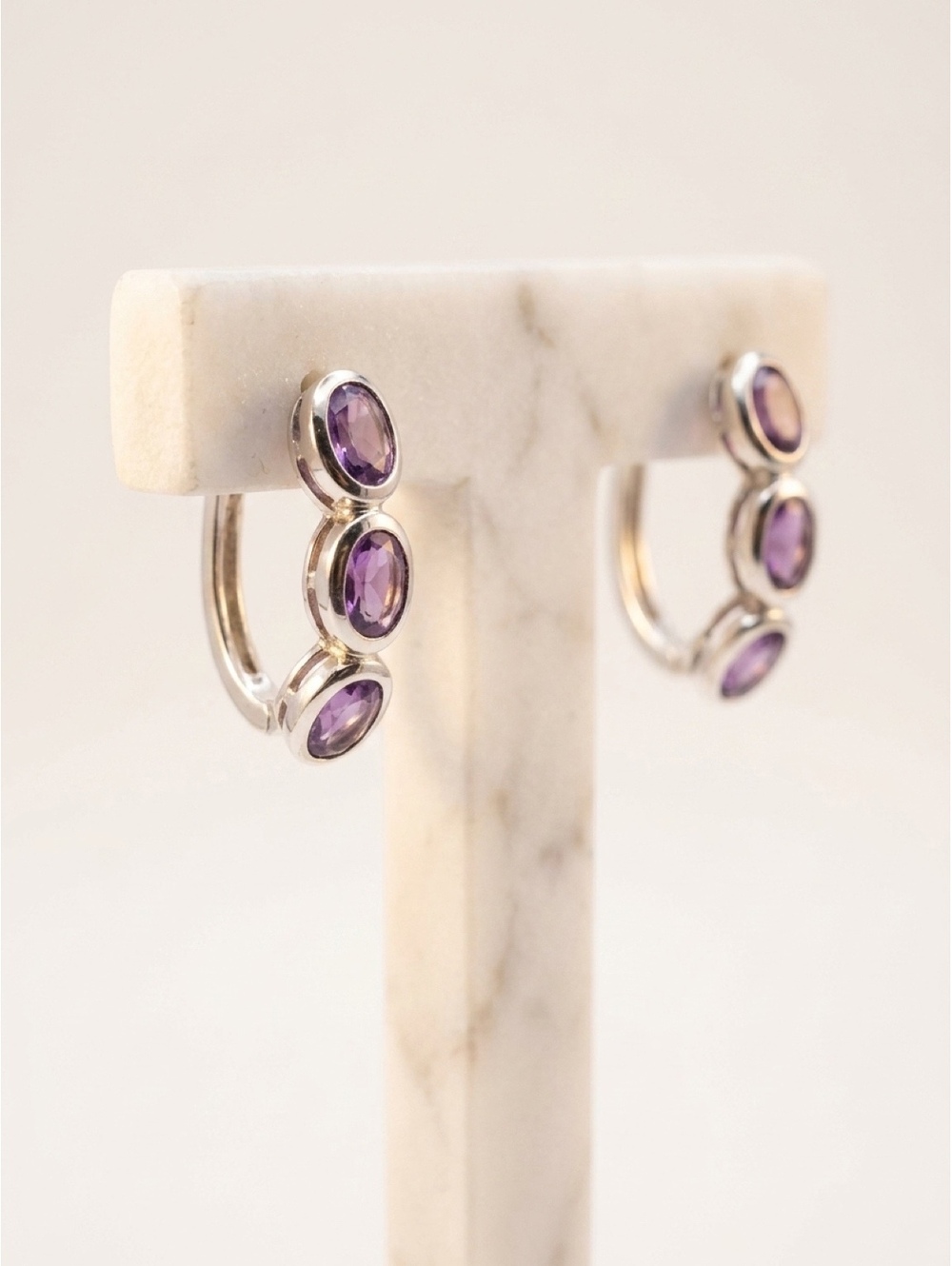 Sterling Silver Amethyst Earrings